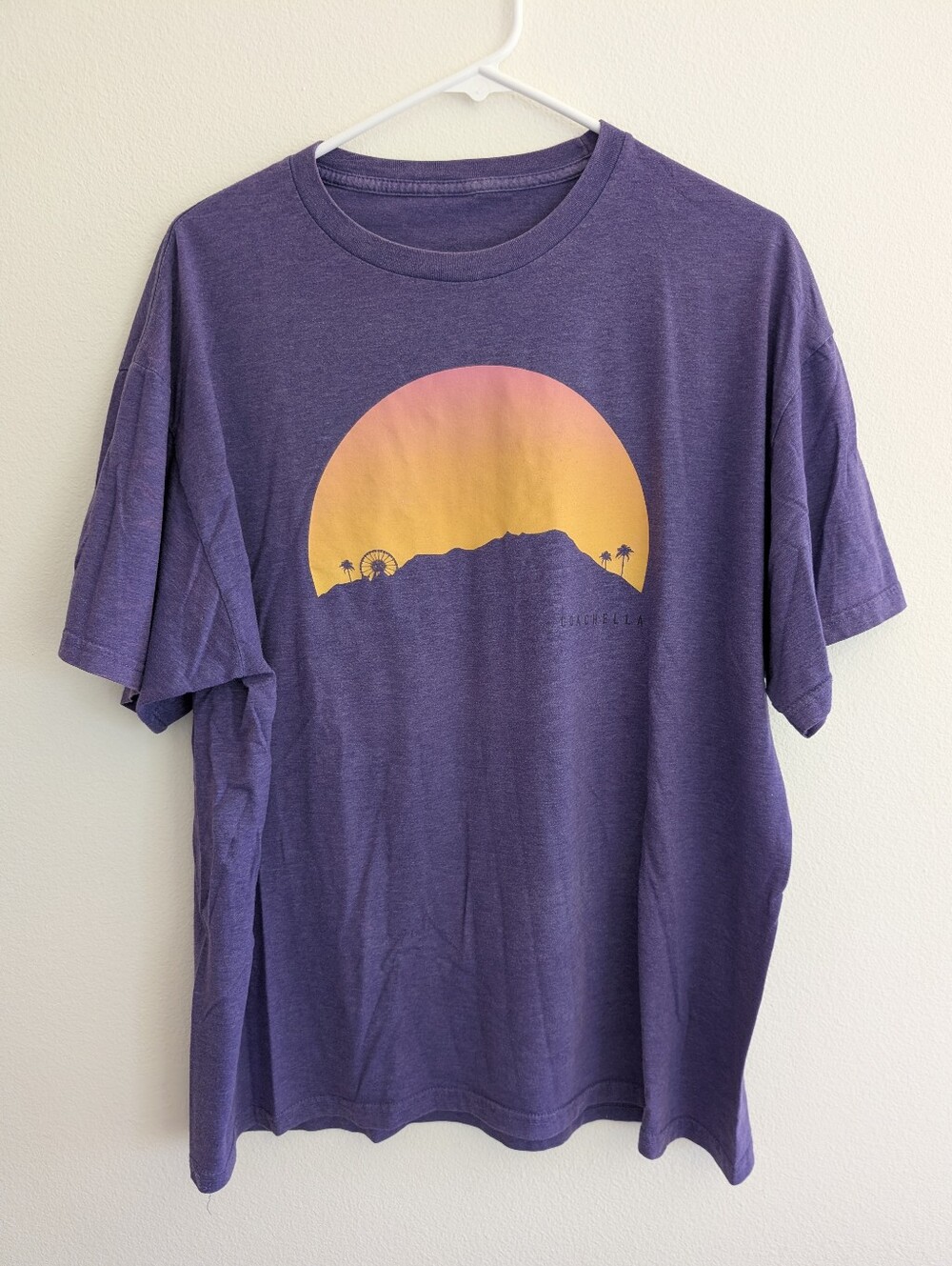 Coachella 2013 Official Lineup Tee Purple XL Vintage Festival Merch Rare